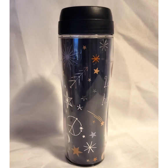 Kohl's SNS Thermals Leak Proof Tumbler Blue Doves Moon Stars Christmas Holiday - Picture 3 of 5